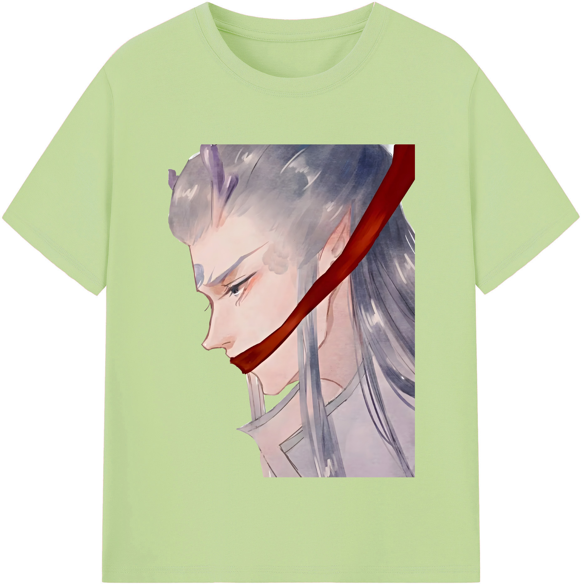 （画像用） Ne Zha 2 ナタ 魔童の大暴れ 綿100％半袖Tシャツ（フロントプリント）